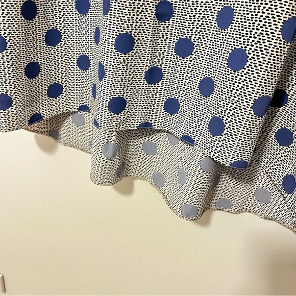 Primark Blouse Size 16 Loose Fit Airy Polka Dot Casual Cottagecore Boho Prairie - Picture 4 of 7